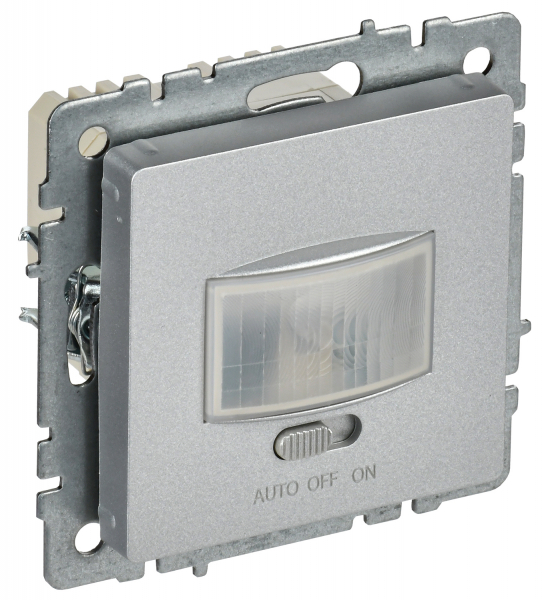 IEK BRITE BASE Алюминий Датчик движения ДС10-1-БрА