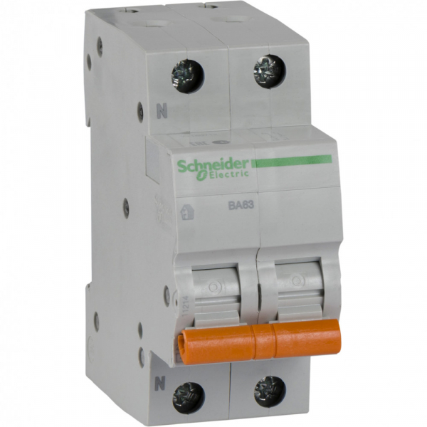 Schneider Electric Домовой ВА63 Автоматический выключатель 1P+N 20A (С) 4.5kA