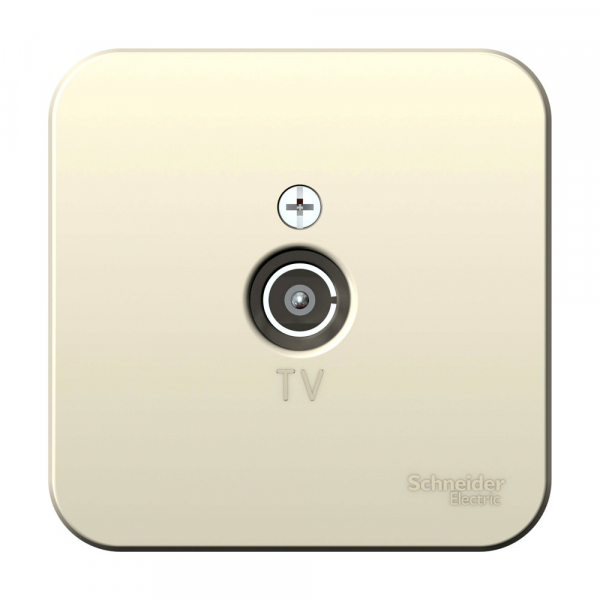 Systeme Electric Blanca наруж Молочная Розетка TV, изолир. пластина