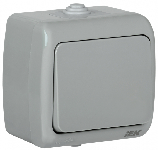 IEK ВС-20-1-0-A выключатель  одноклавишный открытой установки 10А IP54 AQUATIC