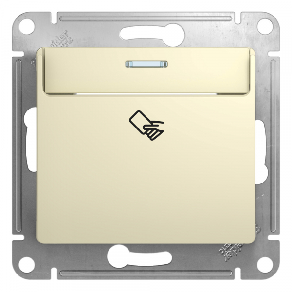 Systeme Electric Glossa Беж Выключатель карточный, сх.6