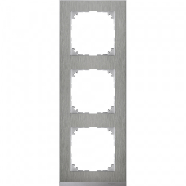 Schneider Electric Merten SM M-Pure Decor Нерж.сталь/Алюминий Рамка 3-ая
