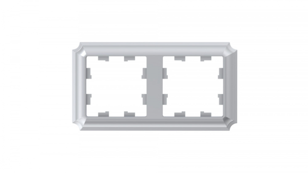 Systeme Electric AtlasDesign Antique Алюминий Рамка 2-ая, универсальная