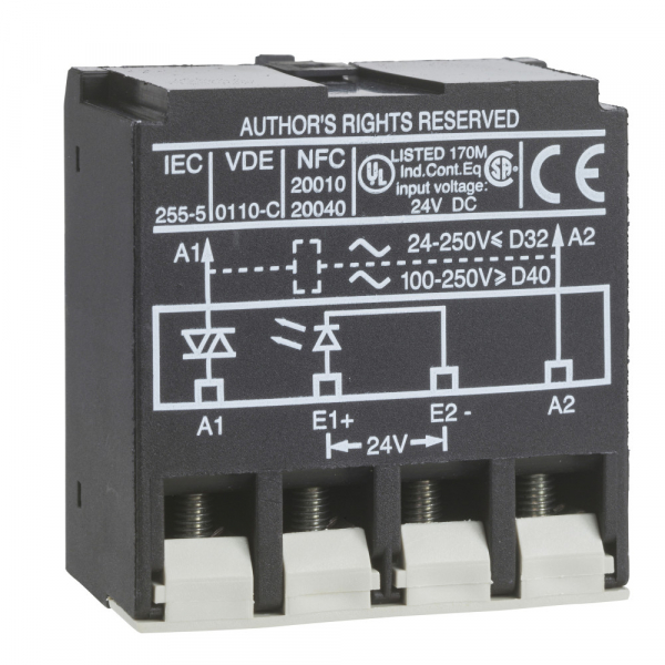 Schneider Electric Contactors D Интерфейсный твердотелый модуль 24…250В