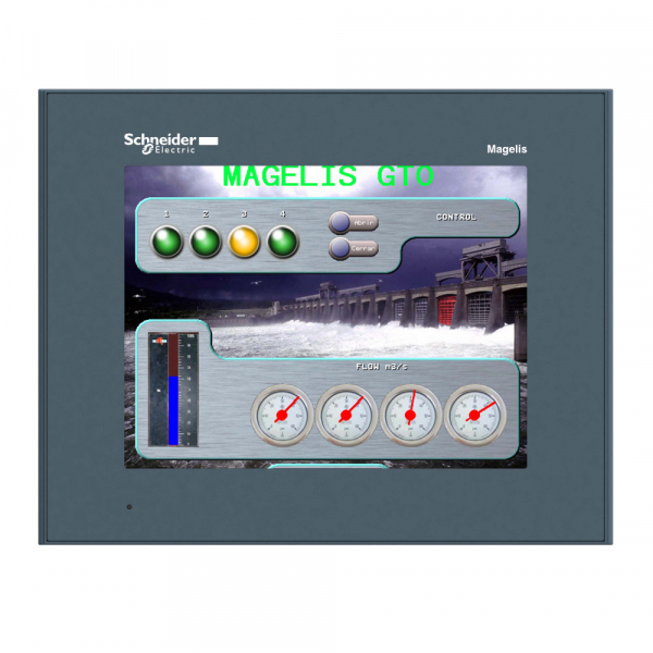 Schneider Electric Magelis Сенсорный цветной терминал 7,5" 640х480 RJ45 RS232/485 SUB-D Eth TCP/IP 96Mб/512кБ слот SD