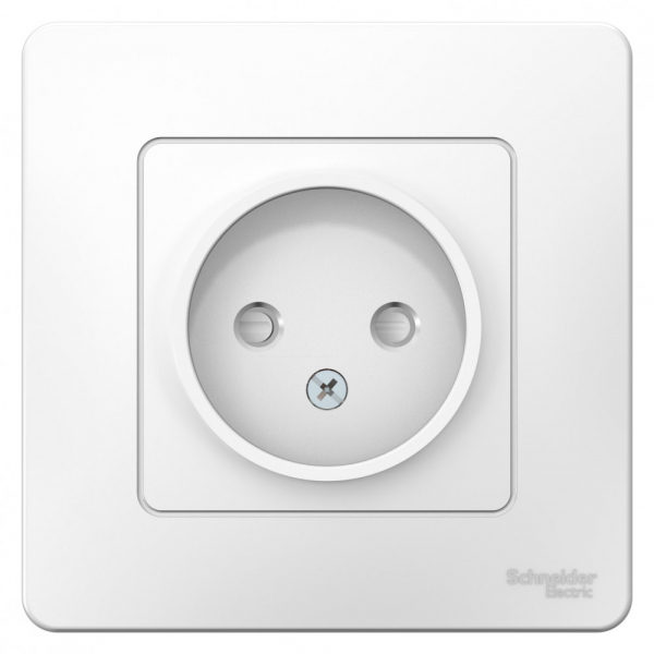 Systeme Electric Blanca внутр Бел Розетка б/з со шторками, 16А, 250В