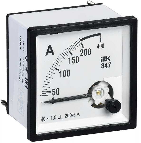 IEK Амперметр Э47 200/5А кл. точн. 1,5 96х96мм