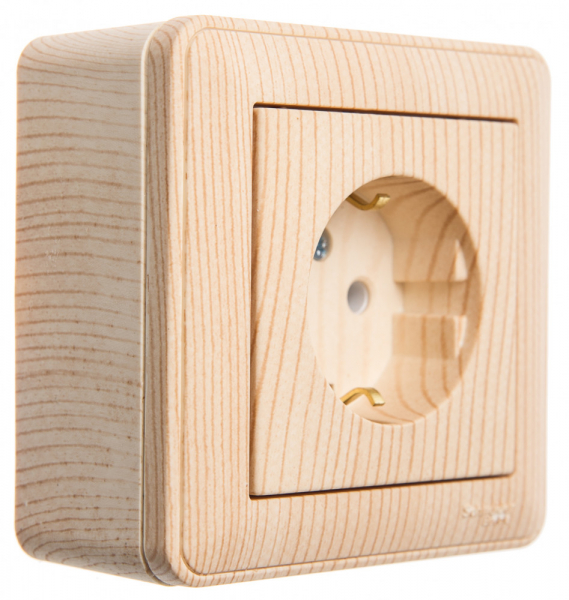 Systeme Electric Wessen 59 Сосна Коробка 1-ая подъемная для наружного монтажа с рамкой