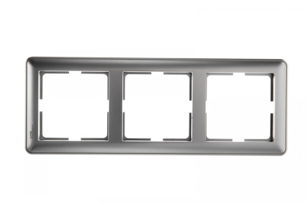 Systeme Electric Wessen 59 Матовый хром Рамка 3-ая