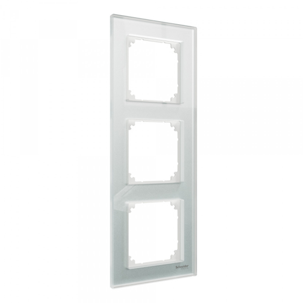 Schneider Electric Merten SM M-Elegance Стекло Белый Кристалл Рамка 3-ая