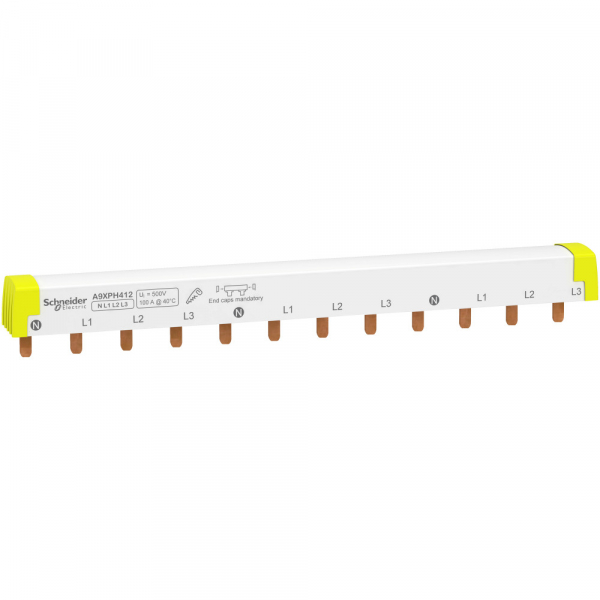 Schneider Electric Acti 9 Шинка гребенчатая 4P (NL1L2L3…) 12 мод.18мм 100А разрезаемая