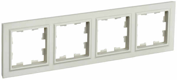 IEK BRITE BASE Бежевый Рамка 4-м РУ-4-БрКр