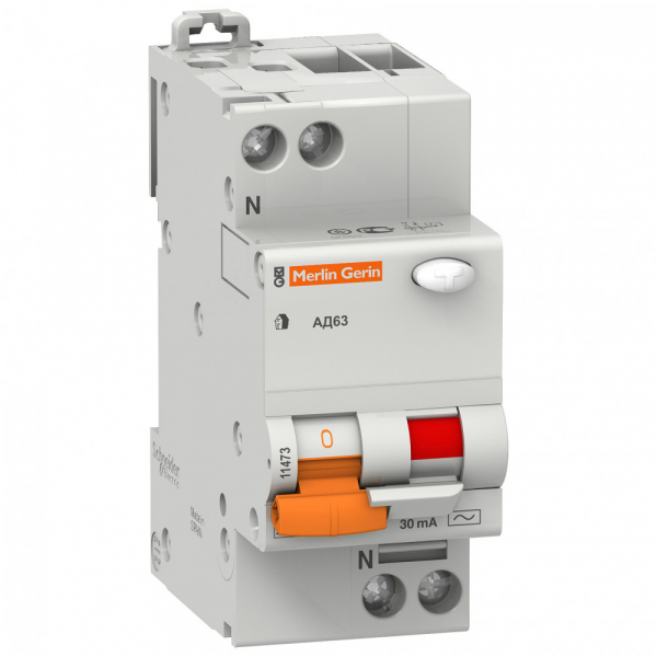 Schneider Electric Домовой АД63 Дифференциальный автоматический выключатель 1P+N 40А 30мА