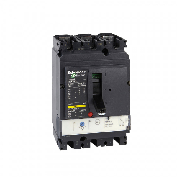Schneider Electric Compact NSX 100B Автоматический выключатель TM100D 3P 3T