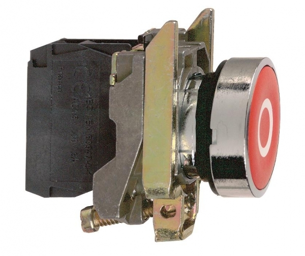 Schneider Electric XB4 Кнопка с возвратом красная 1НЗ с маркировкой 0