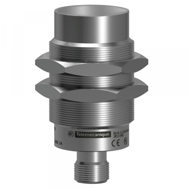 Schneider Electric Датчик индуктивный цилиндрический, нерж.сталь, 30мм, М12, =12/24В (XS930S4PAM12)