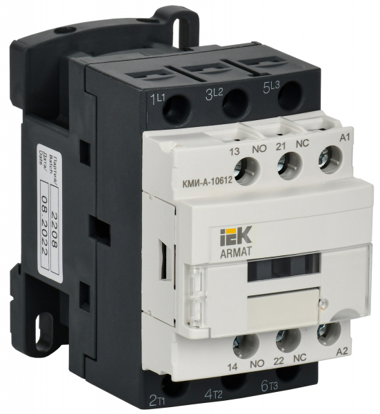 IEK ARMAT Контактор КМИ-А-10612 LC1D 6А 36В/АС3 1НО/1НЗ