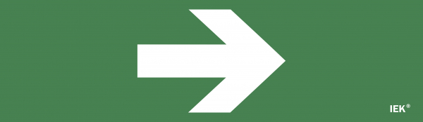 IEK Этикетка самокл. 310х90мм "Направляющая стрелка"
