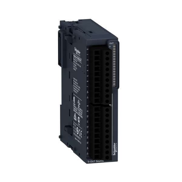 Schneider Electric Дискретный модуль расширения ТМ3 16 выходов транзисторный источник (TM3DQ16T)