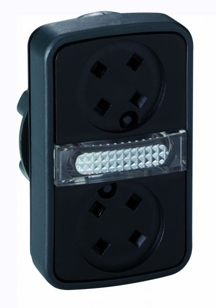 Schneider Electric XB4 Головка кнопки двойная без вставок + LED ZB4BW7A9