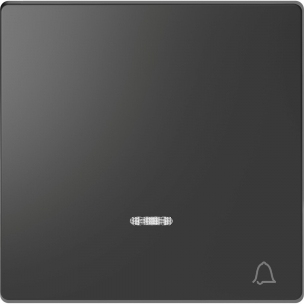 Schneider Electric Merten D-Life Антрацит Клавиша с линзой для LED модуля, символ «звонок»