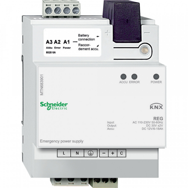 Schneider Electric Merten KNX Блок аварийного электропитания DIN-рейка