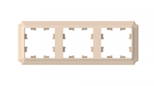 Systeme Electric AtlasDesign Antique Песочный Рамка 3-ая, универсальная