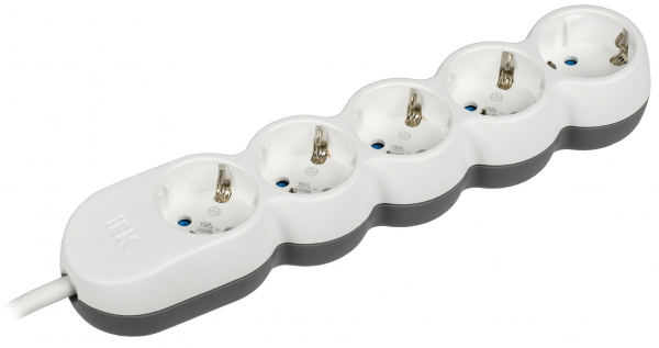 IEK UNO Удлинитель У05 5 мест 2P+PE/3м 3х1,5мм2 16А/250В UNO