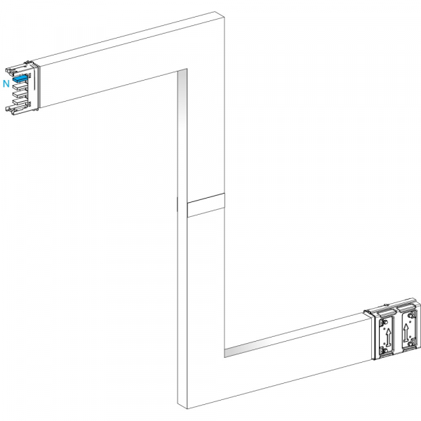 Schneider Electric CANALIS KSA СЕКЦИЯ Z-ОБР УГЛОВАЯ НА ЗАК 250А. A,B,C=200 ДО 750 D=700 ДО 1200 ОГН