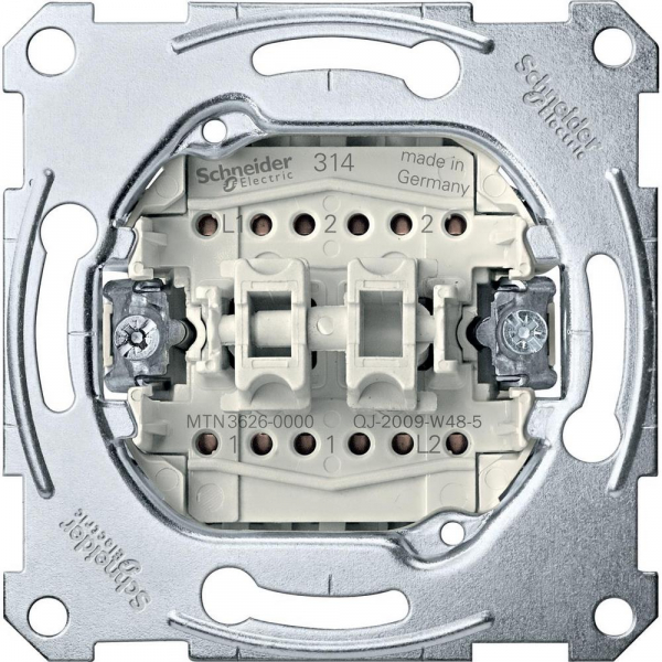 Schneider Electric Merten Механизм QuickFlex Переключателя 2-клавишного 16АХ