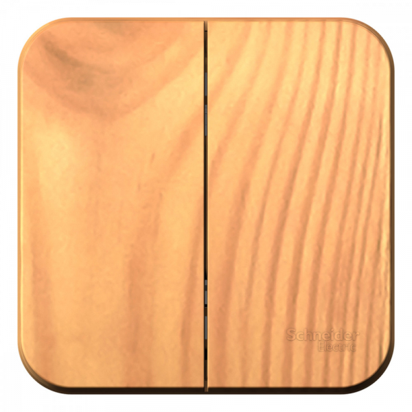 Systeme Electric Blanca наруж Ясень Выключатель 2-клавишный 10А, 250B, изолир. пластина