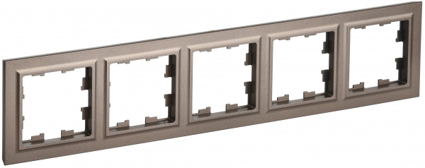 IEK BRITE BASE Темн.бронза  Рамка 5-м РУ-5-БрТБ