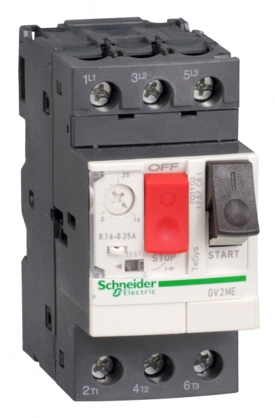 Schneider Electric GV2 Автоматический выключатель с комбинированным расцепителем (0,63-1А)