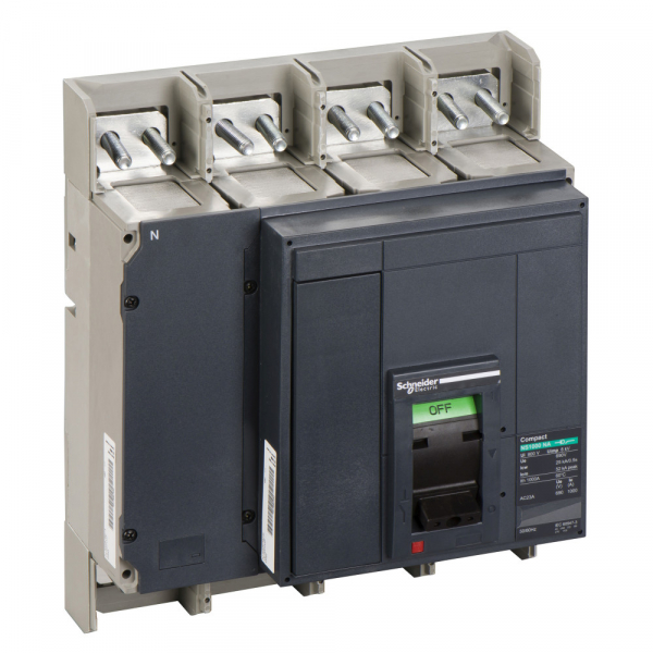 Schneider Electric Compact NS630 Выключатель-разъединитель (рубильник) встраиваемый стационарный 4p 1000А 690В с тумблером IP40