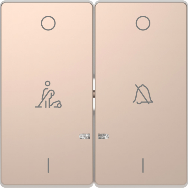 Schneider Electric Merten D-Life Шампань Клавиша 2-ая, линзой LED, символ: «звонок»/горничная