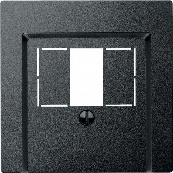Schneider Electric Merten SM Антрацит Накладка аудиорозетки 2-ой (мех М46701х)