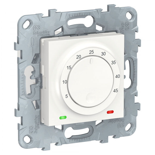 Schneider Electric Unica New Бел Термостат теплого пола, 10А, выносной термодатчик