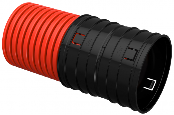 IEK ELASTA Труба гофр. двустенная жесткая ПНД d=200мм (6м)