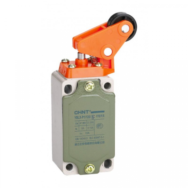 CHINT Выключатель путевой YBLX-P1/120/1F с одинарным роликом, угловой рычаг (R)