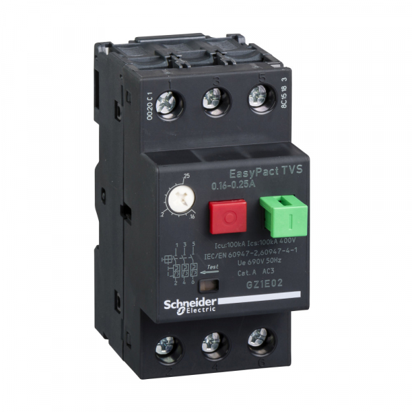 Schneider Electric EasyPact TVS GZ1E Автоматический выключатель 0,16-0,256A
