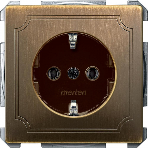 Schneider Electric Merten SD Античная латунь Механизм Розетки 16А с з/к б/шт