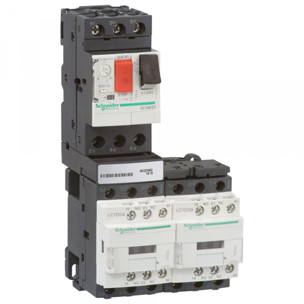 Schneider Electric GV2 Пускатель комбинированный реверсивный 2,5-4А 24V DC