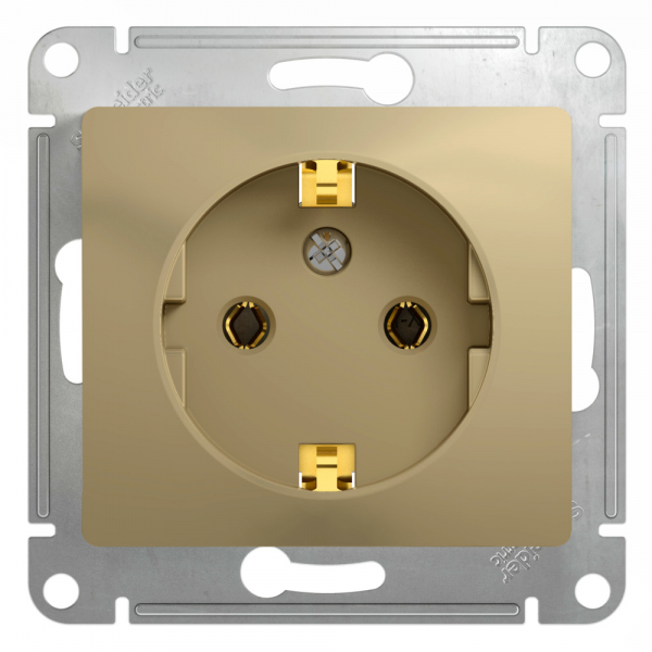 Systeme Electric Glossa Титан Розетка с/з