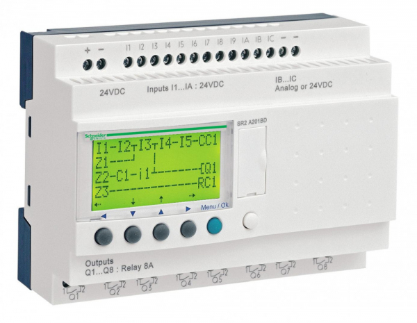 Schneider Electric Zelio Logic Реле компактное 20вх/вых ~24В