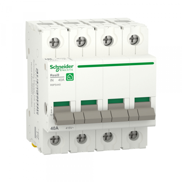 Schneider Electric RESI9 Выключатель нагрузки (мод. рубильник) 40А 4P