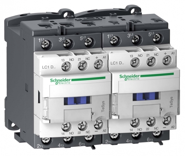 Schneider Electric Contactors D Контактор реверсивный 3Р 32A, НО+НЗ, 24В DС (LC2D32BL)