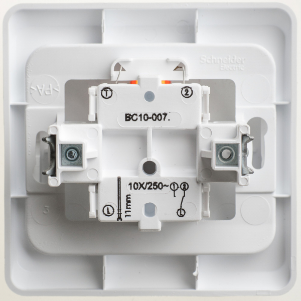 Systeme Electric Этюд Бел Переключатель 1-клавишный с подсветкой