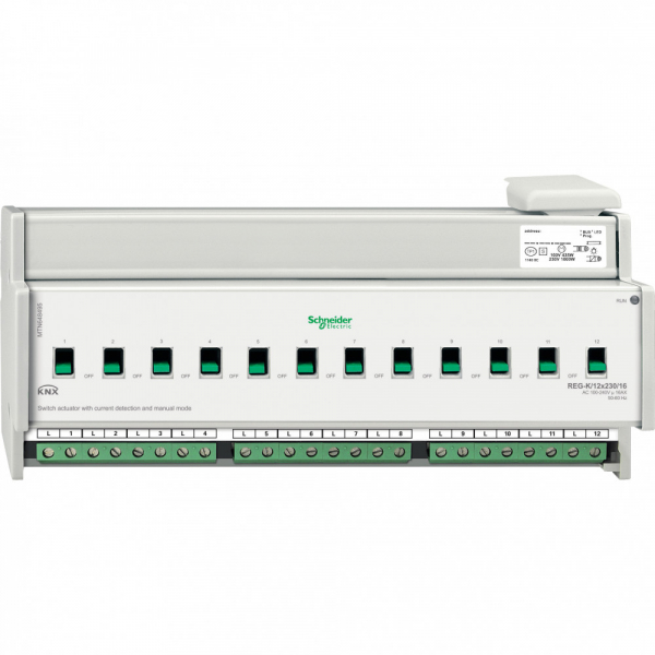 Schneider Electric Merten KNX Актор для выключателя REG-K/12х230/16 с ручным управлением
