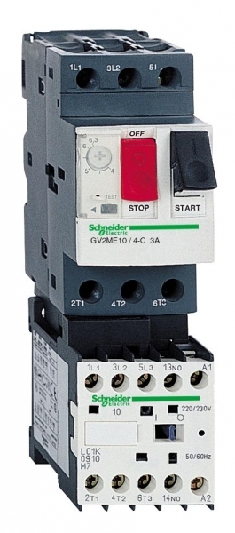 Schneider Electric GV2 Пускатель комбинированный 1,6-2,5A цепь управления 24B DC