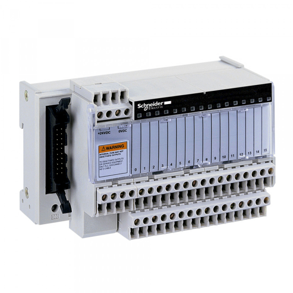 Schneider Electric Telefast База 16 вх/вых, индикация состояния канала, выбор полярности 0 или 24В
